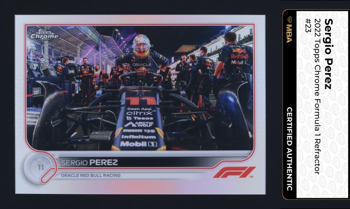 2022 Topps Chrome Formula 1 F1 Sapphire Aqua Refractor Sergio