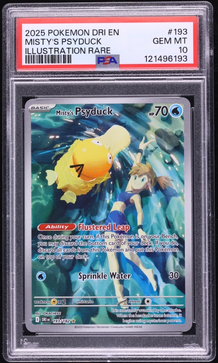 2025 Pokemon Scarlet & Violet Destined Rivals IR Misty's Psyduck #193 PSA 10 GEM MINT