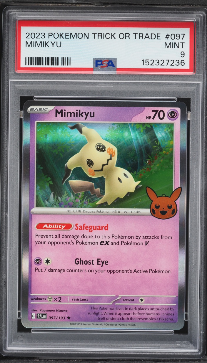 2023 Pokemon Scarlet & Violet Trick Or Trade Mimikyu #97 PSA 9 MINT