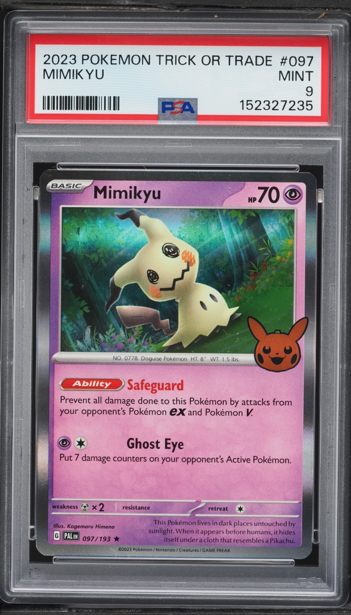 2023 Pokemon Scarlet & Violet Trick Or Trade Mimikyu #97 PSA 9 MINT
