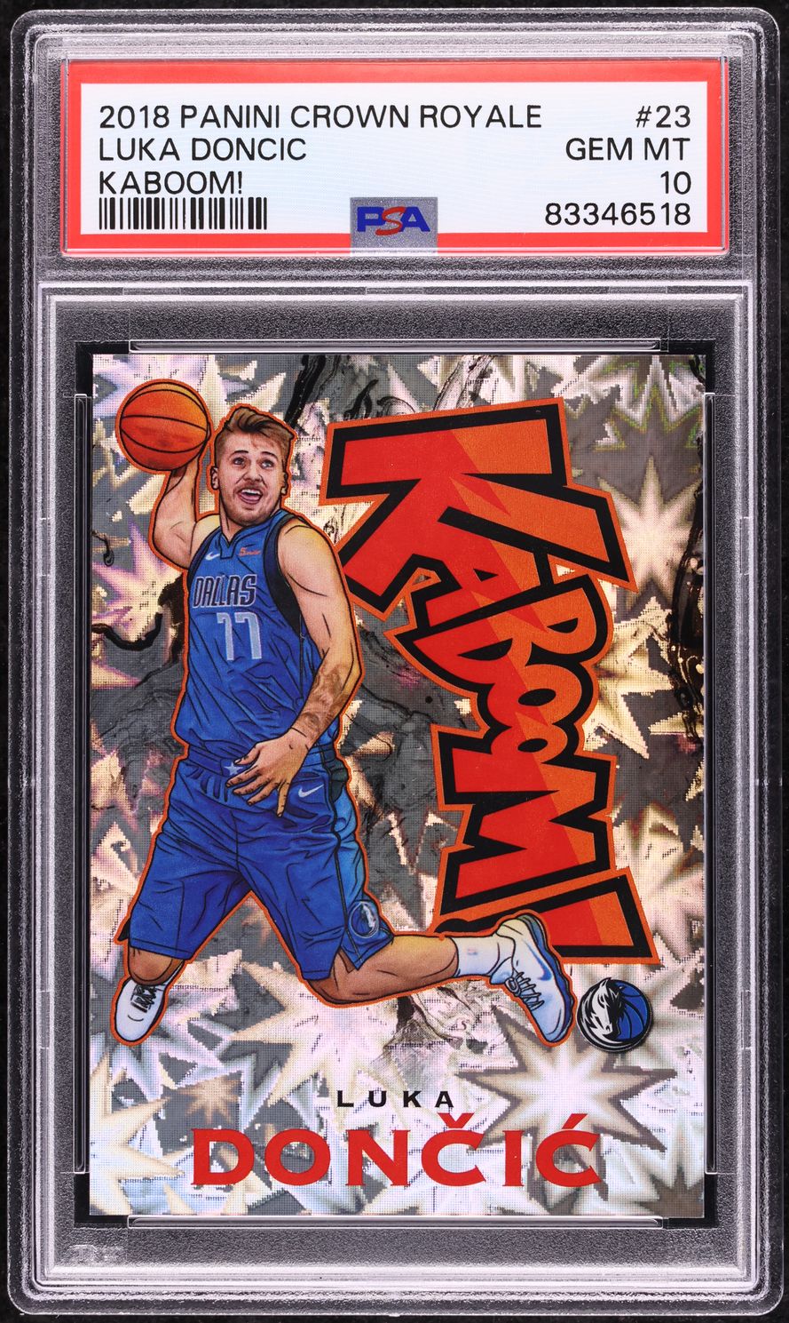 2018 Crown Royale Kaboom! Luka Doncic ROOKIE #23 PSA 10 GEM MINT