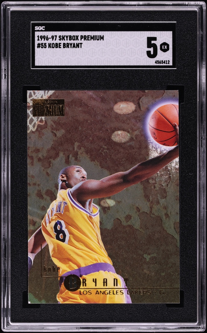 1996 Skybox Premium Kobe Bryant ROOKIE #55 SGC 5 EX