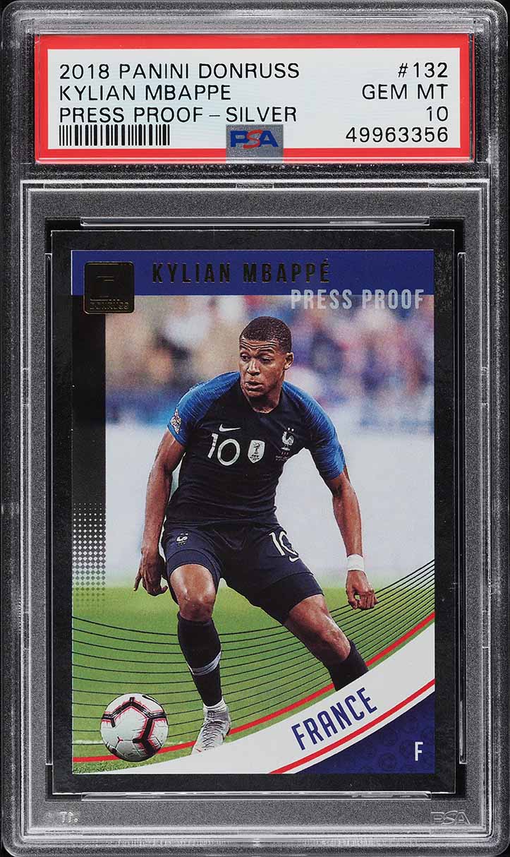 2022 Panini Prizm WC Qatar International Ink Kylian Mbappe AUTO