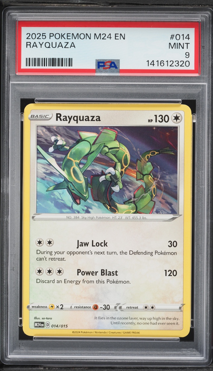 2025 Pokemon Scarlet & Violet McDonald's Collection Rayquaza #14 PSA 9 MINT