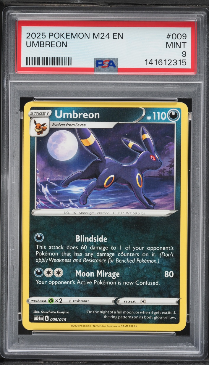 2025 Pokemon Scarlet & Violet McDonald's Collection Umbreon #9 PSA 9 MINT