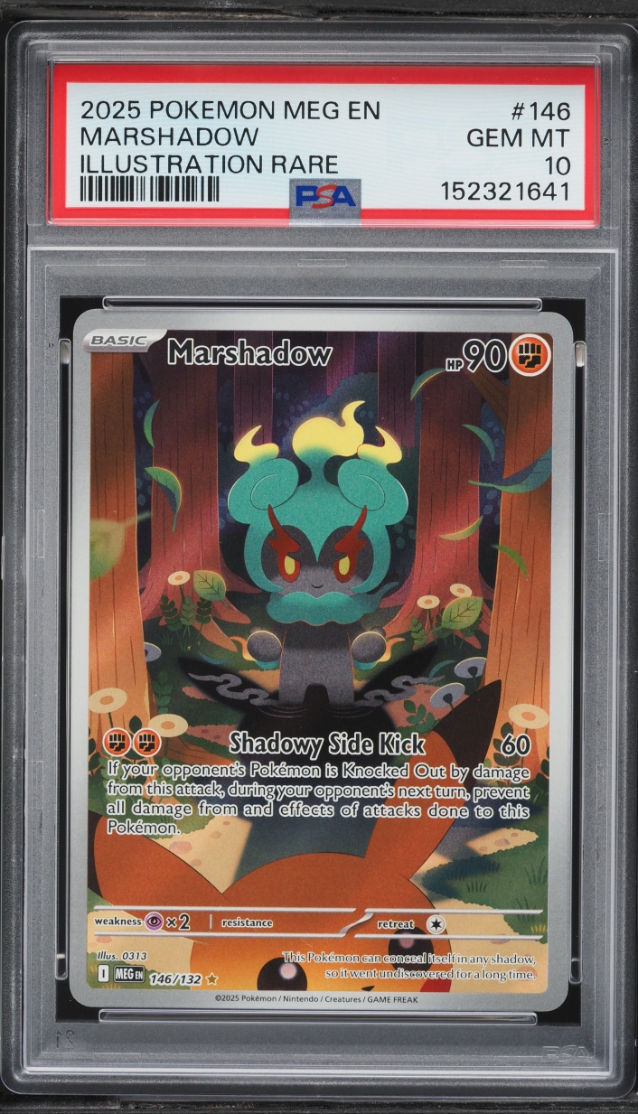 2025 Pokemon Mega Evolution IR Marshadow #146 PSA 10 GEM MINT