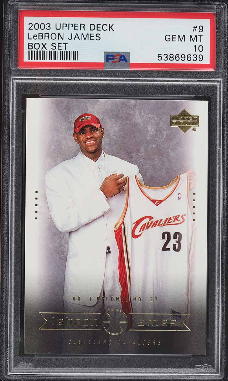 2003 Upper Deck Box Set LeBron James ROOKIE RC #9 PSA 10 GEM MINT