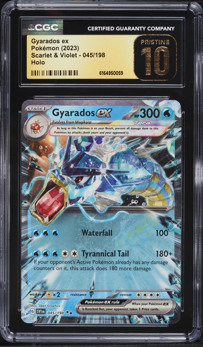 2023 Pokemon Scarlet & Violet Holo Gyarados ex #45 CGC 10 PRISTINE