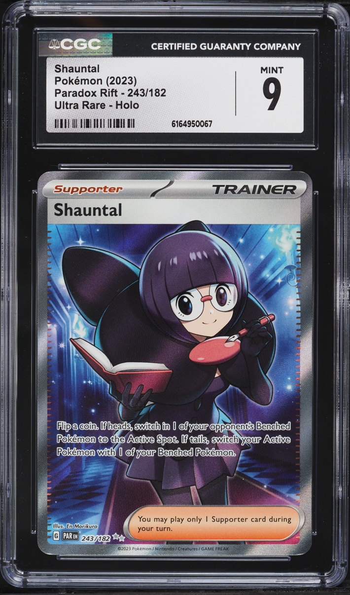 2023 Pokemon Scarlet & Violet Paradox Rift Full Art Shauntal #243 CGC 9 MINT