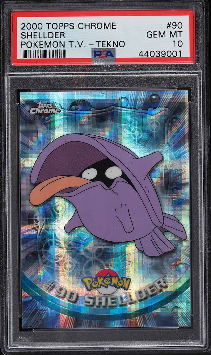 2000 Topps Chrome Pokemon Series 2 Tekno Shellder #90 PSA 10 GEM MINT