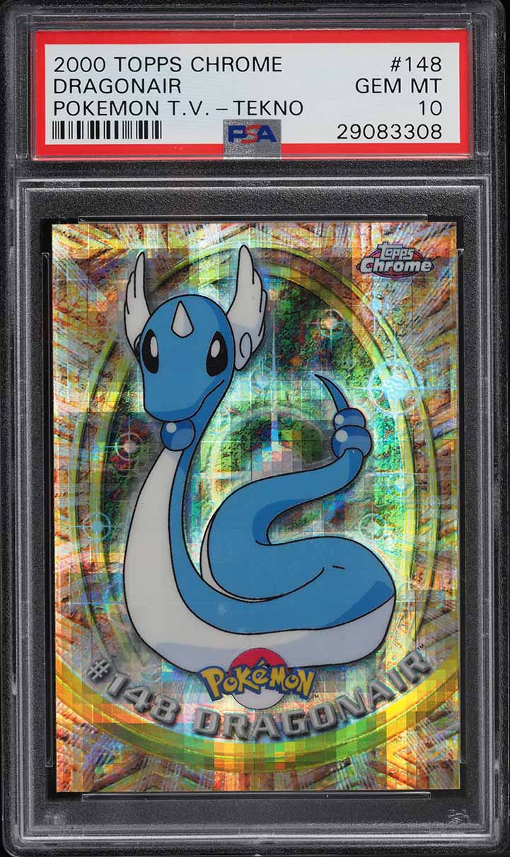 2000 Topps Chrome Pokemon Series 2 Tekno Dragonair #148 PSA 10 GEM MINT
