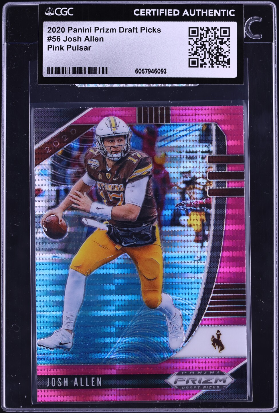 2020 Panini Prizm Draft Picks Pink Pulsar Josh Allen #56 CGC AUTH