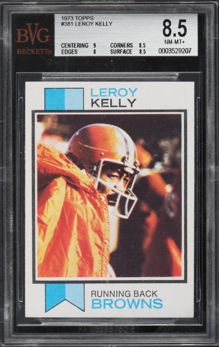 1973 Topps Football Leroy Kelly #381 BVG 8.5 NM-MT+