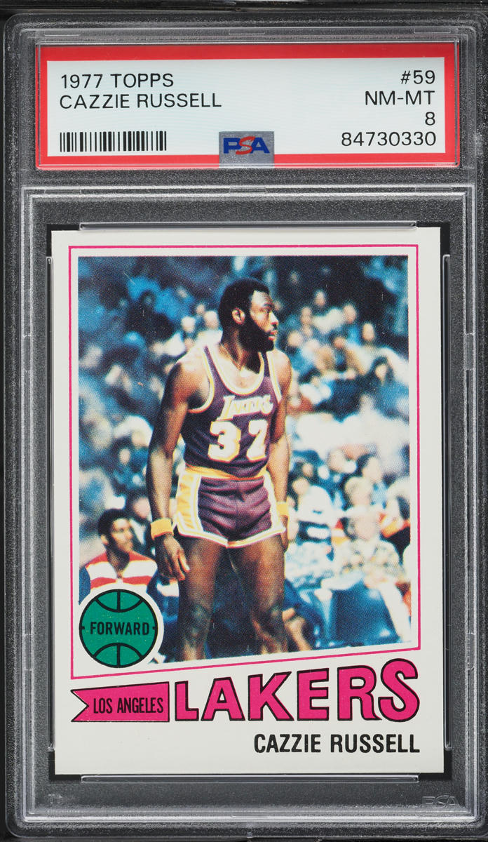 1977 Topps Basketball Cazzie Russell #59 PSA 8 NM-MT