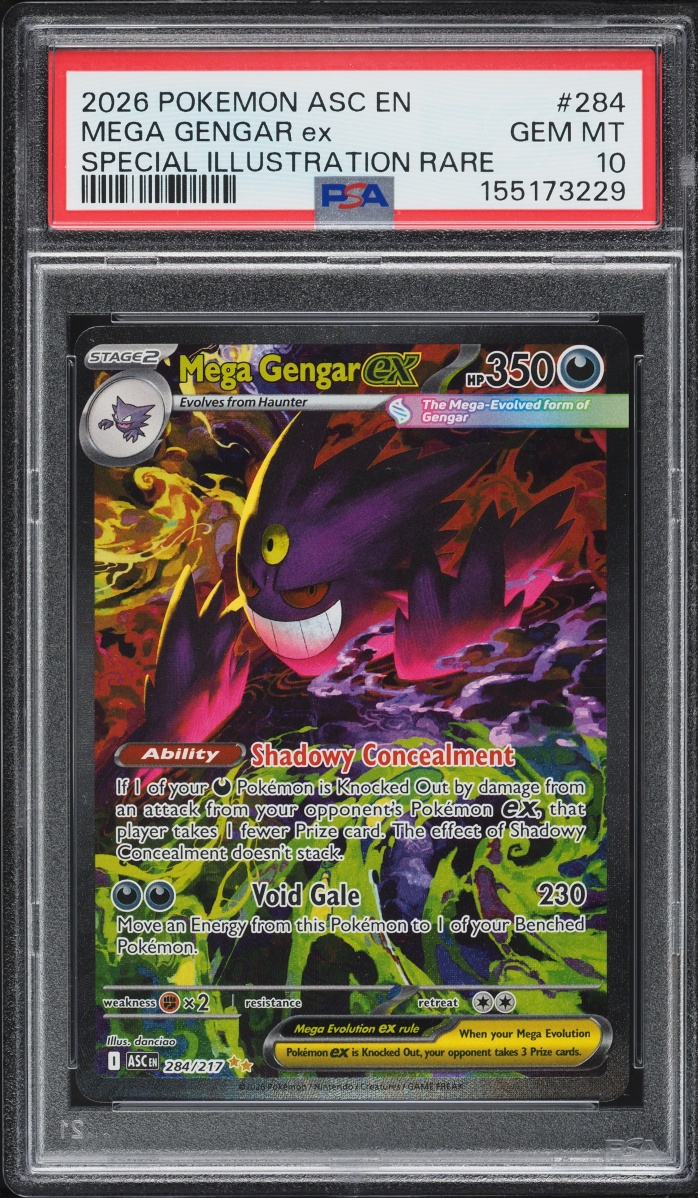 2026 Pokemon Mega Evolution Ascended Heroes SIR Mega Gengar ex #284 PSA 10 GEM MINT