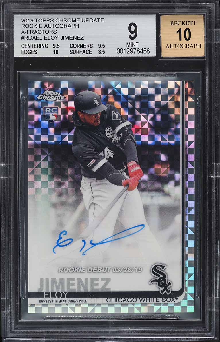 2019 Topps Chrome Update Xfractor Eloy Jimenez ROOKIE RC AUTO /125