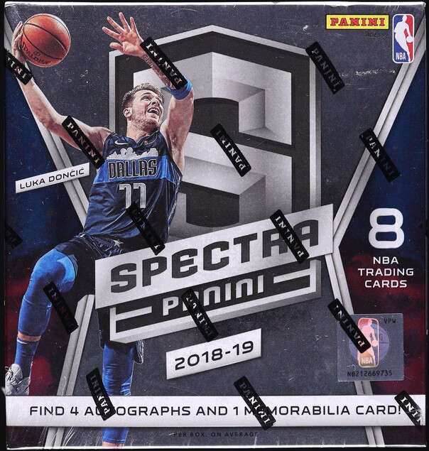 2018 Panini Spectra Basketball Hobby Box, Luka Doncic Trae Young ROOKIE? - Main Image