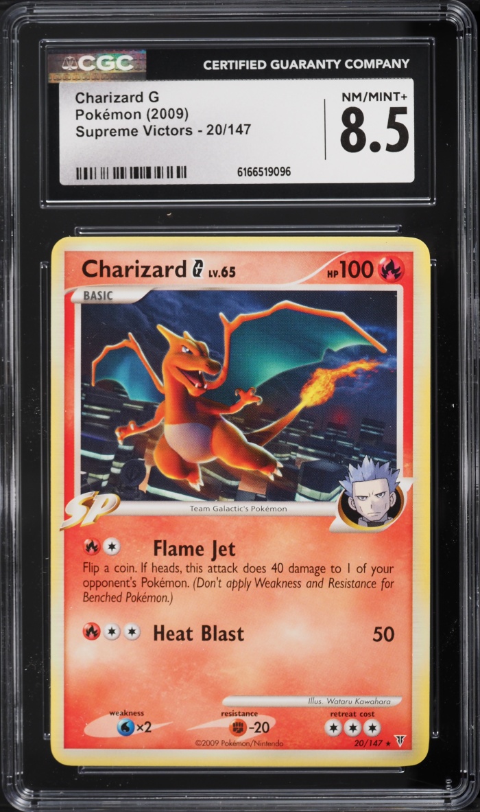 2016 Pokemon Platinum Supreme Victors Charizard G #20 CGC 8.5 NM-MT+