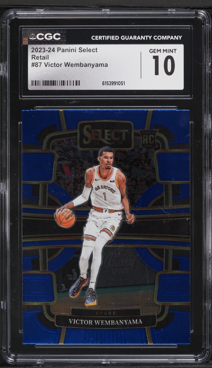 2023 Select Concourse Retail Victor Wembanyama ROOKIE #87 CGC 10 GEM MINT