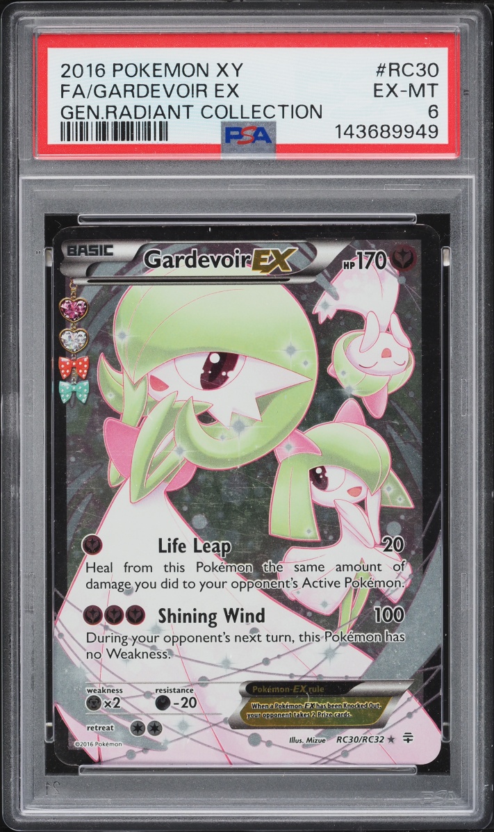 2016 Pokemon XY Generations Radiant Collection Full Art Gardevoir EX #RC30 PSA 6 EXMT