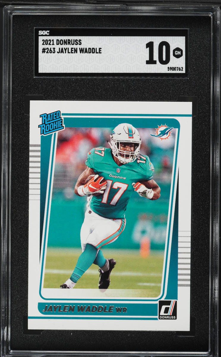 2021 Donruss Football Jaylen Waddle ROOKIE #263 SGC 10 GEM MINT