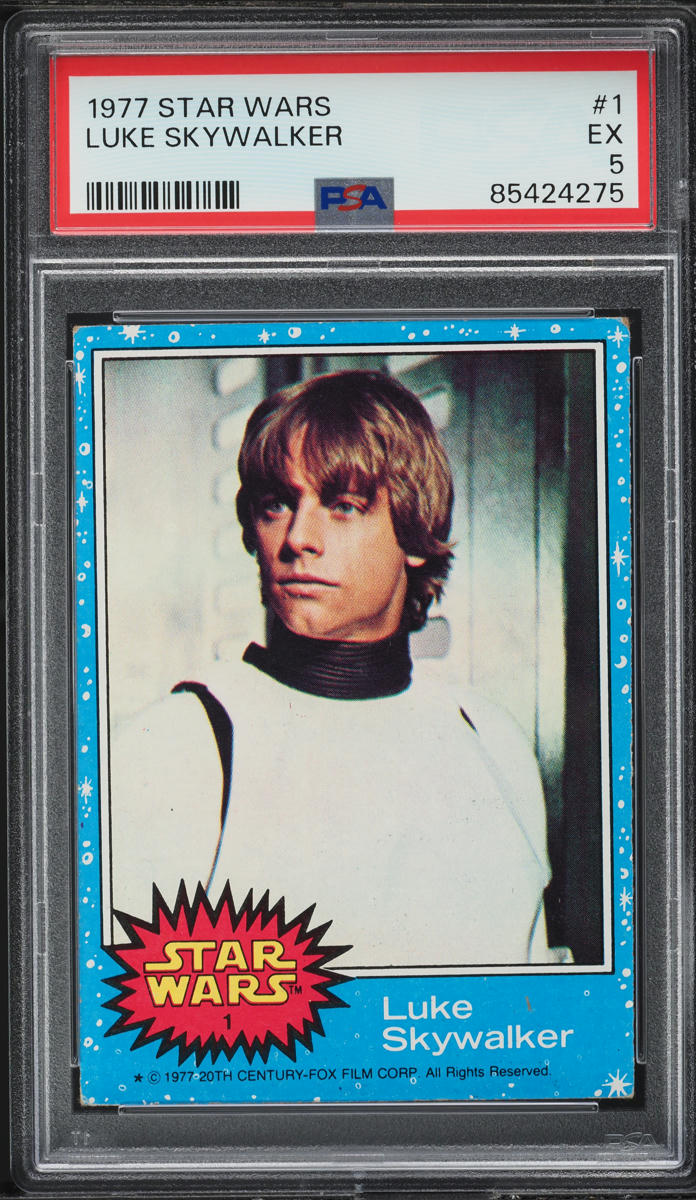 1977 Topps Star Wars Luke Skywalker Mark Hamill AUTO DNA 9 #1 PSA
