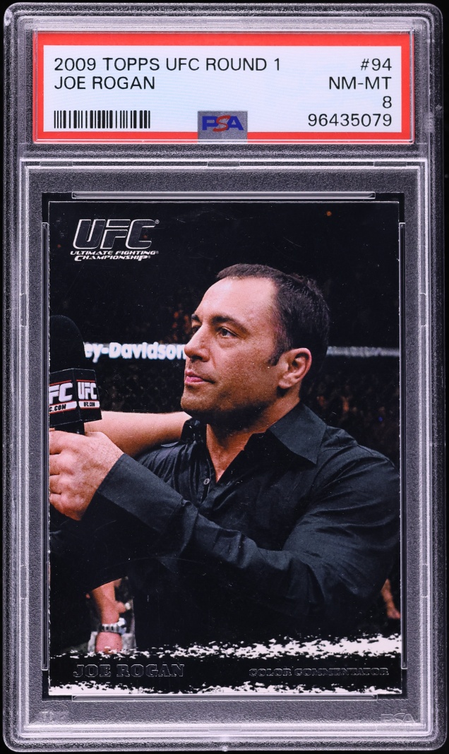 2009 Topps UFC Round 1 Joe Rogan #94 PSA 8 NM-MT
