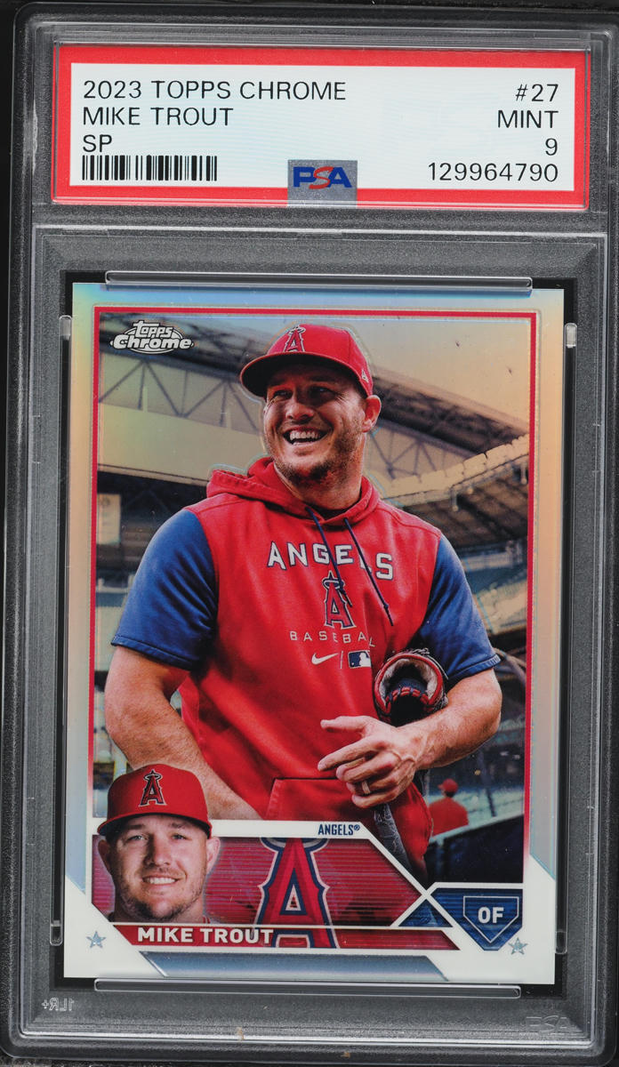 2023 Topps Chrome Mike Trout SP #27 PSA 9 MINT