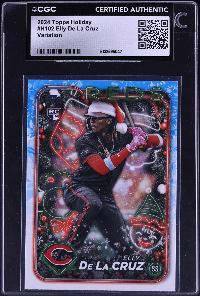 2024 Topps Holiday Variation Elly De La Cruz ROOKIE #H102 CGC AUTH