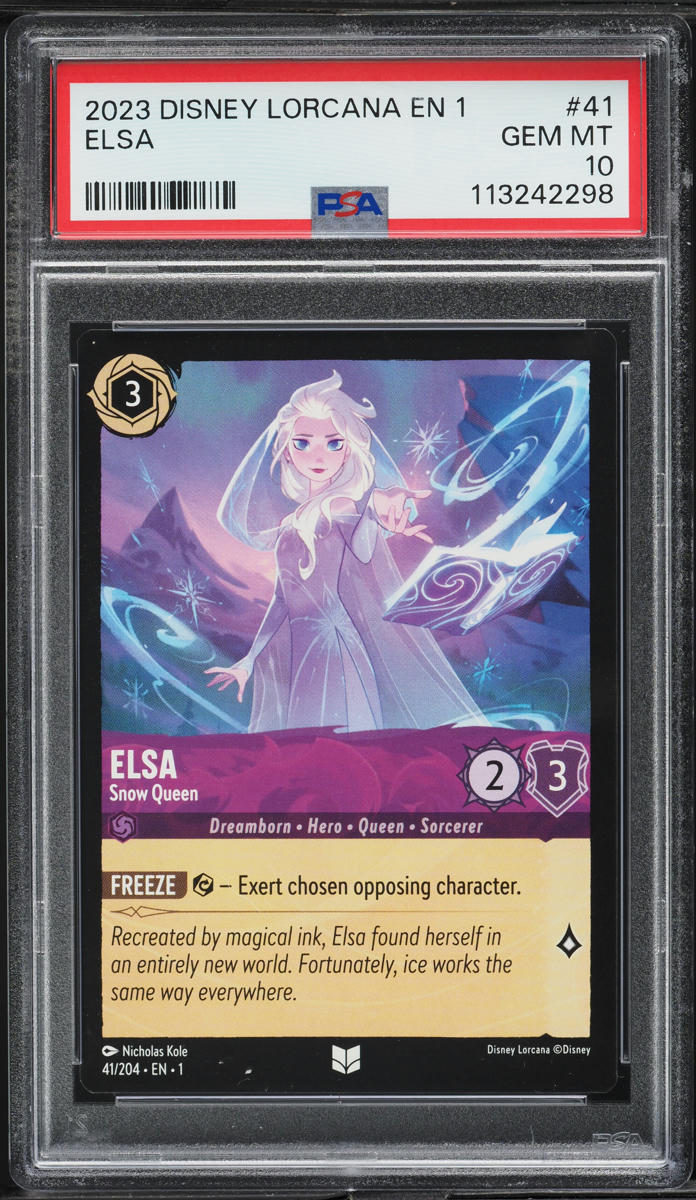 Disney Lorcana エルサ エンチャンテッド　PSA10 Disney Lorcana - ELSA Spirit Of Winter ENCHANTED Foil 207
