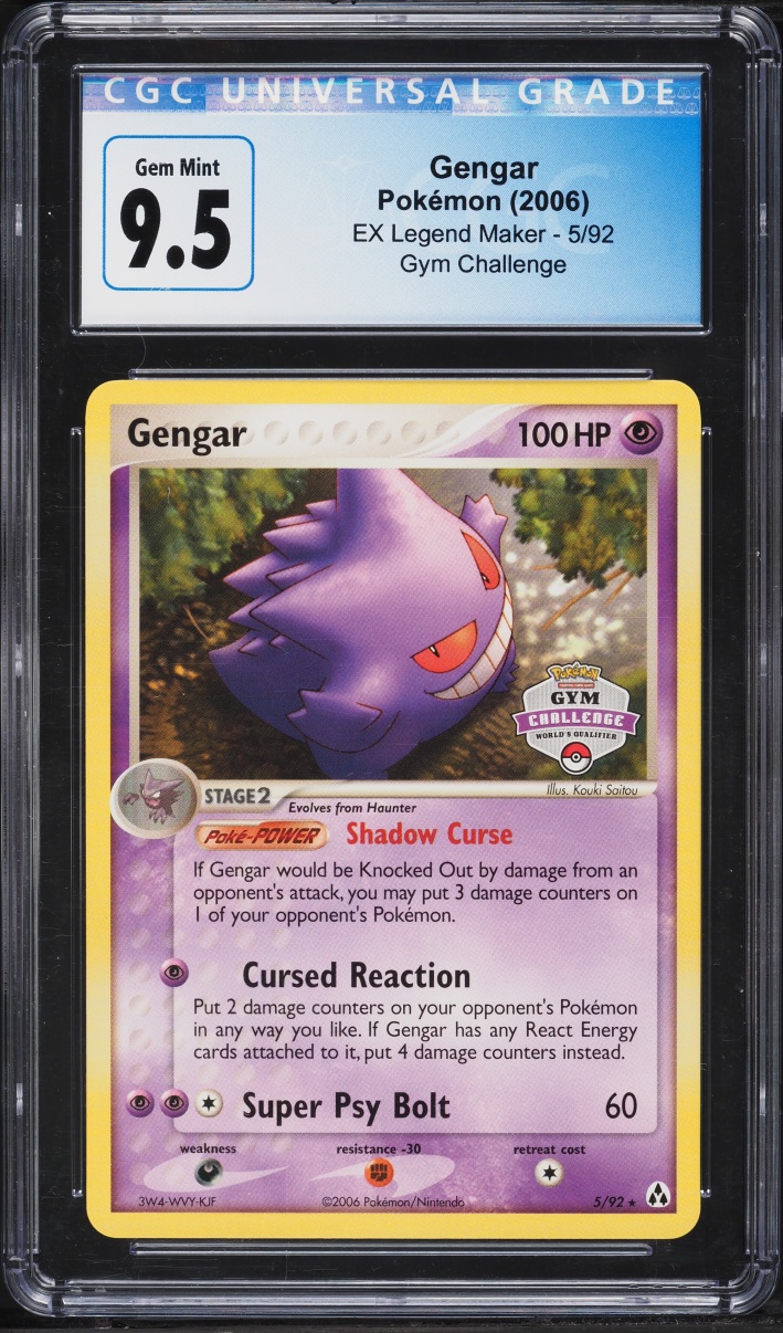 2006 Pokemon EX Legend Maker Gym Challenge Gengar #5 CGC 9.5 GEM MINT