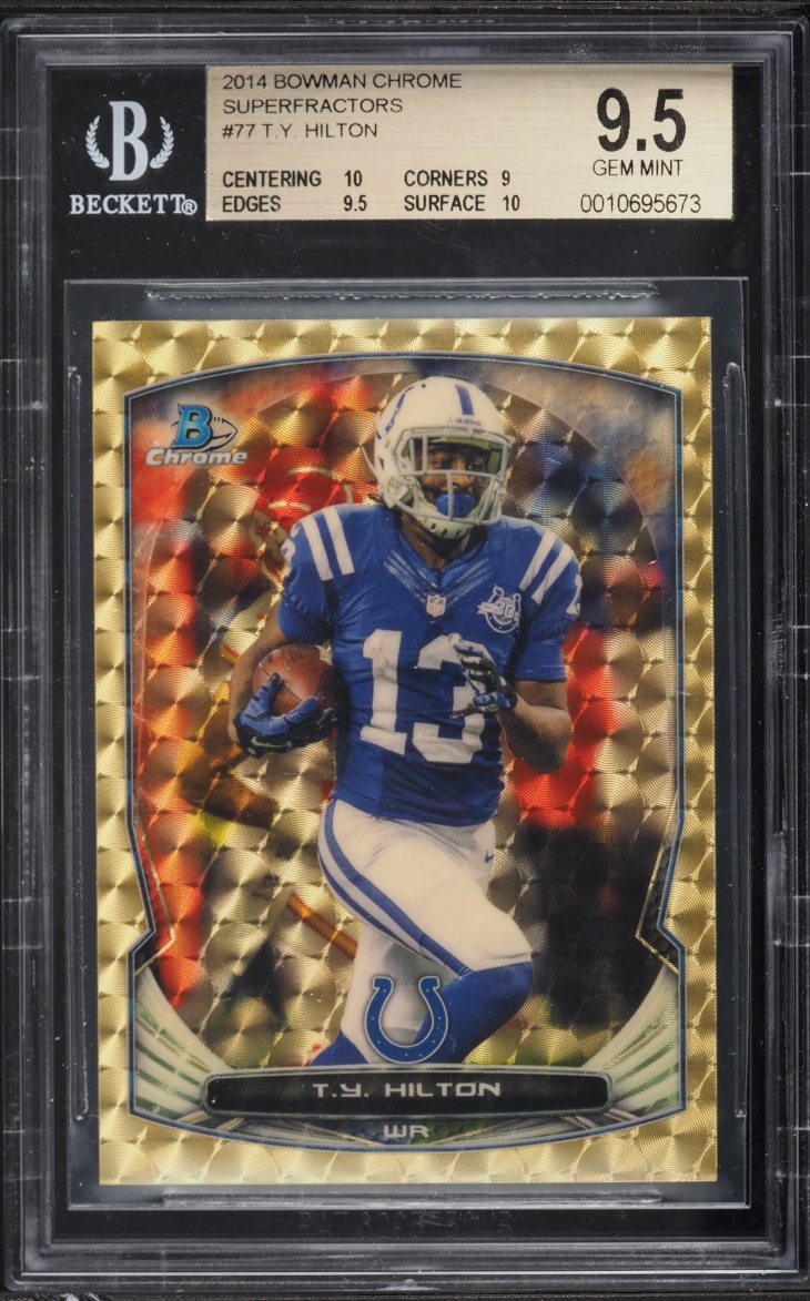 2014 Bowman Chrome Superfractor T.Y. Hilton 1/1 #77 BGS 9.5 GEM MINT