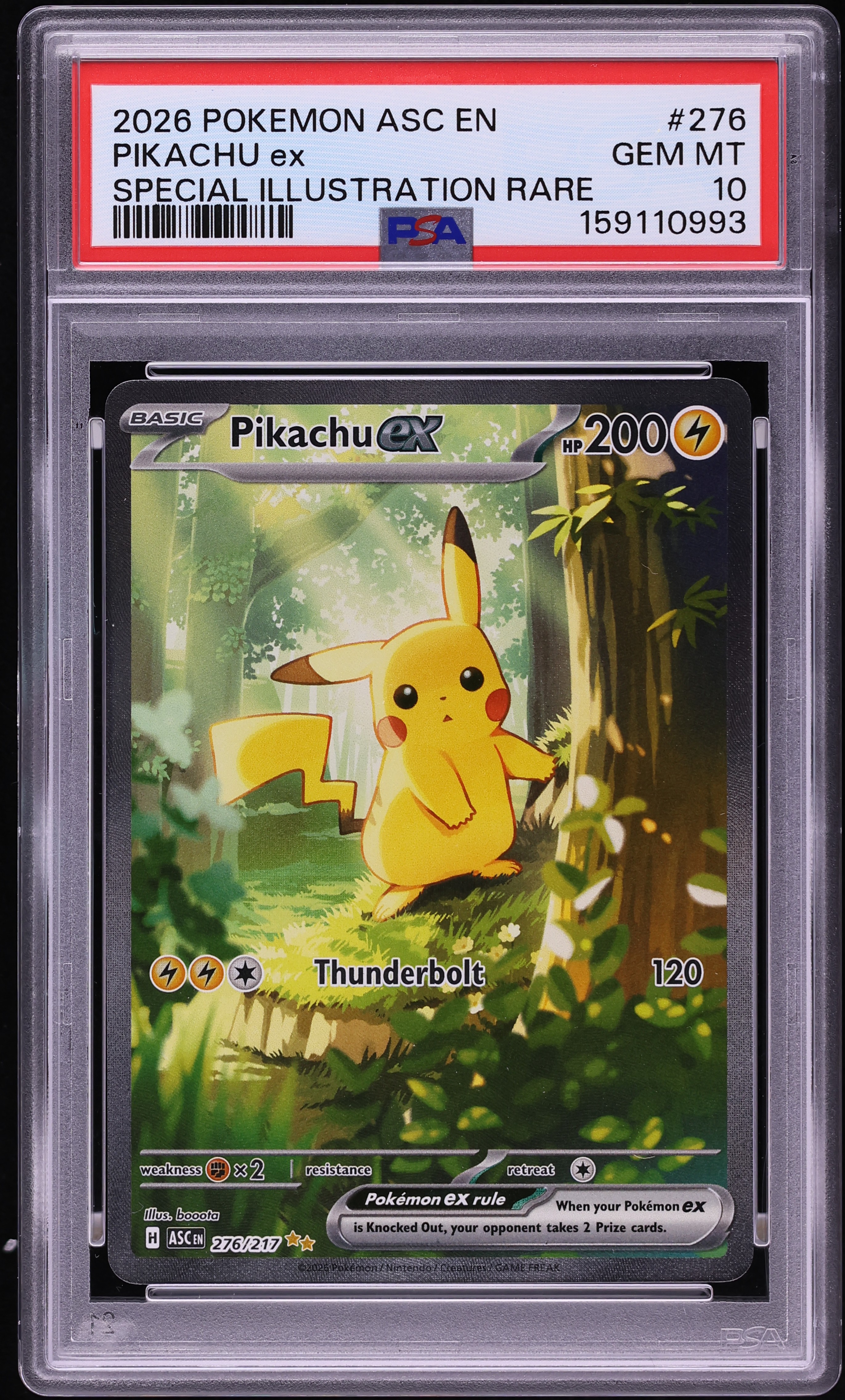 2026 Pokemon Mega Evolution Ascended Heroes SIR Pikachu ex #276 PSA 10 GEM MINT