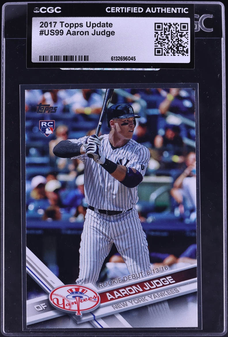 2017 Topps Update Aaron Judge ROOKIE #US99 CGC AUTH