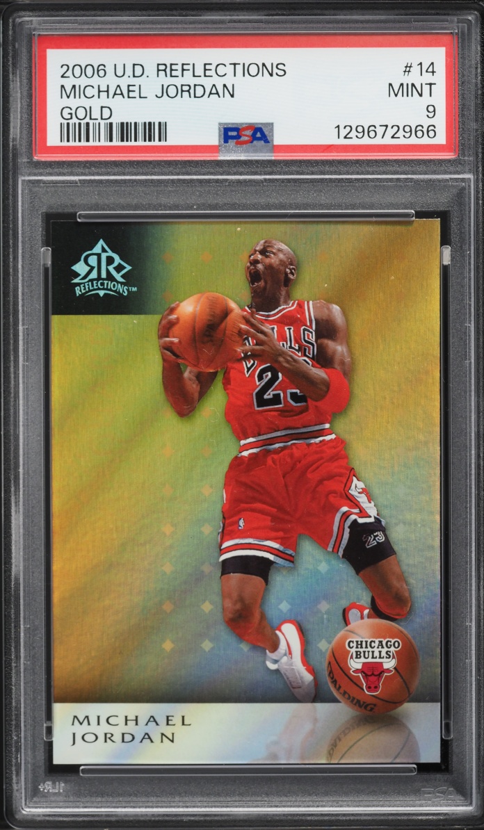 2006 Upper Deck Reflections Gold Michael Jordan /299 #14 PSA 9 MINT