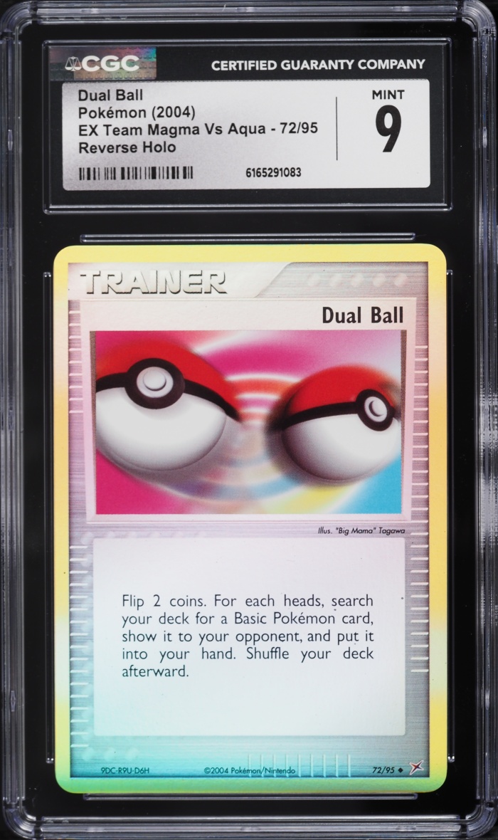 2004 Pokemon EX Team Magma Vs Aqua Reverse Holo Dual Ball #72 CGC 9 MINT