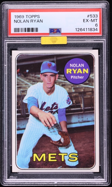 1969 Topps Nolan Ryan #533 MBA PSA 6 EXMT