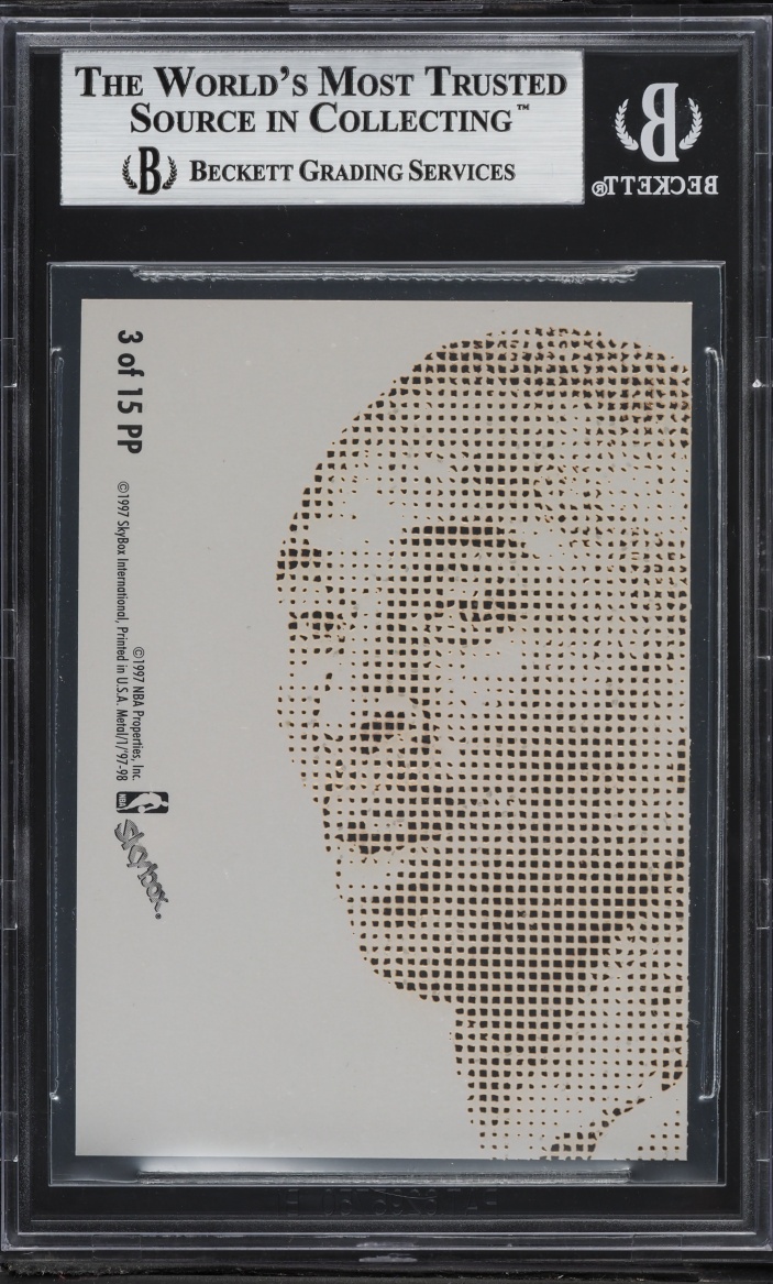 1997 Metal Universe Platinum Portraits Kobe Bryant #3PP BGS 9 MINT - Photo 2