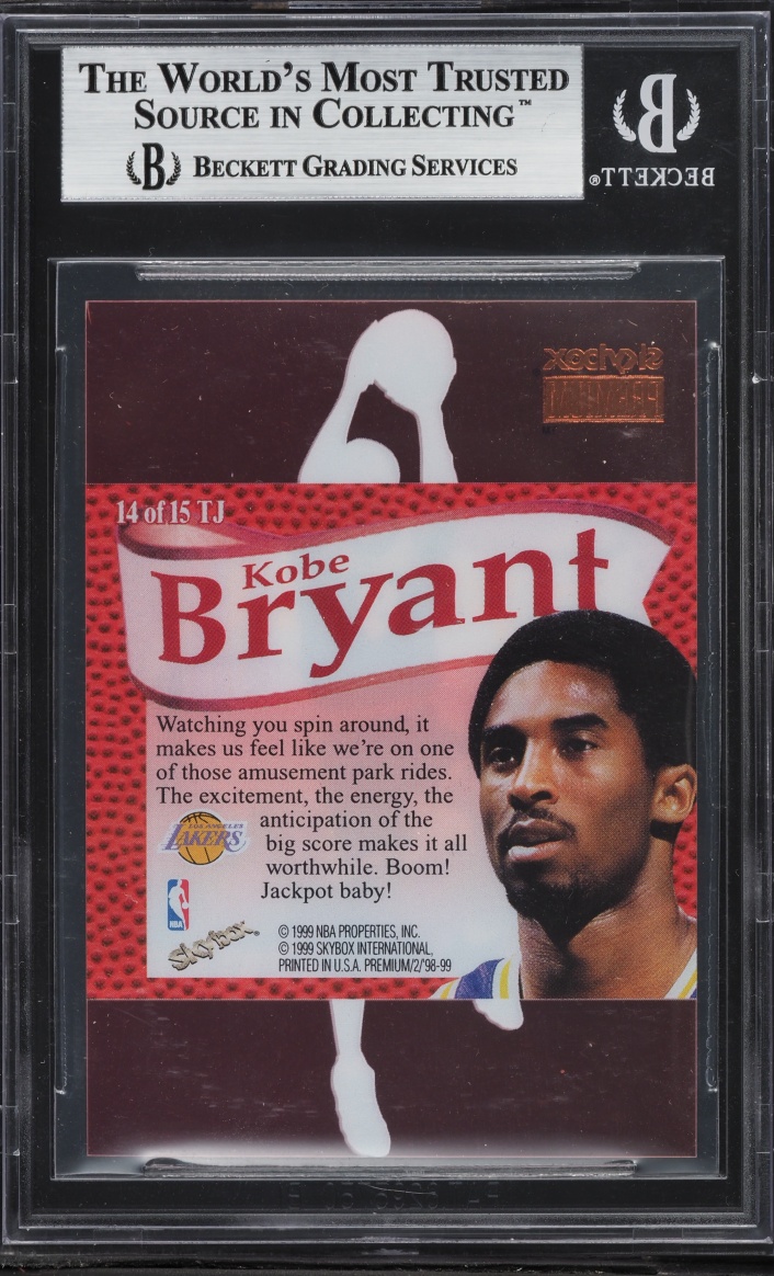 1998 Skybox Premium That's Jam Kobe Bryant #14 BGS 9 MINT - Photo 2