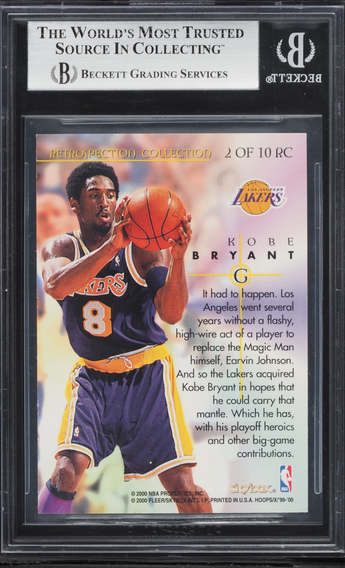 1999 Hoops Decade Retrospection Collection Kobe Bryant #RC2 BGS 8.5 NM-MT+ - Photo 2