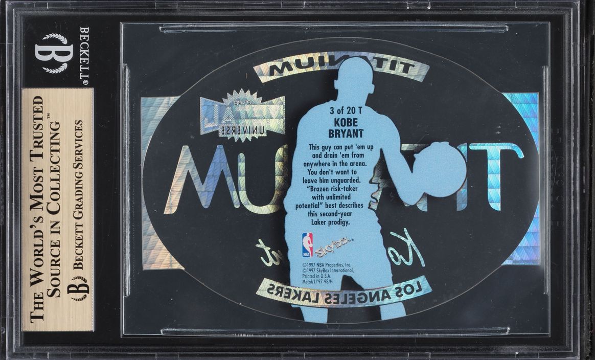 1997 Metal Universe Titanium Kobe Bryant #3 BGS 9.5 GEM MINT - Photo 2