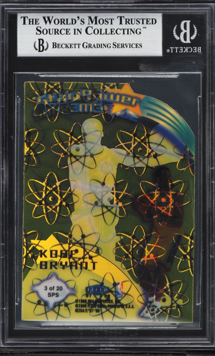 1997 Ultra Star Power Supreme Die-Cut Kobe Bryant #SPS3 BGS 8.5 NM-MT+ - Photo 2