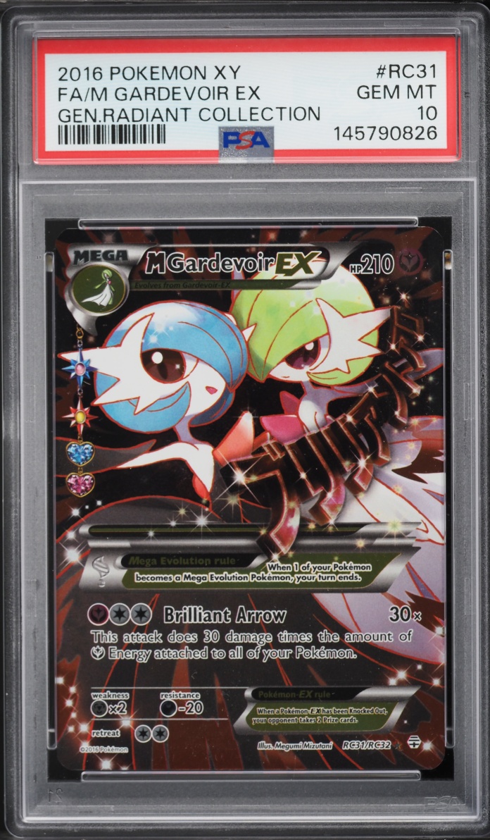 2016 Pokemon XY Generations Radiant Collection Full Art M Gardevoir EX #RC31 PSA 10 GEM MINT