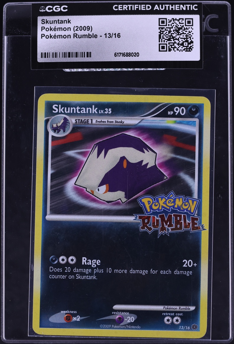 2009 Pokemon Platinum Rumble Skuntank #13 CGC AUTH