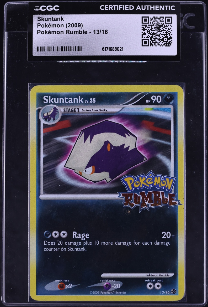 2009 Pokemon Platinum Rumble Skuntank #13 CGC AUTH