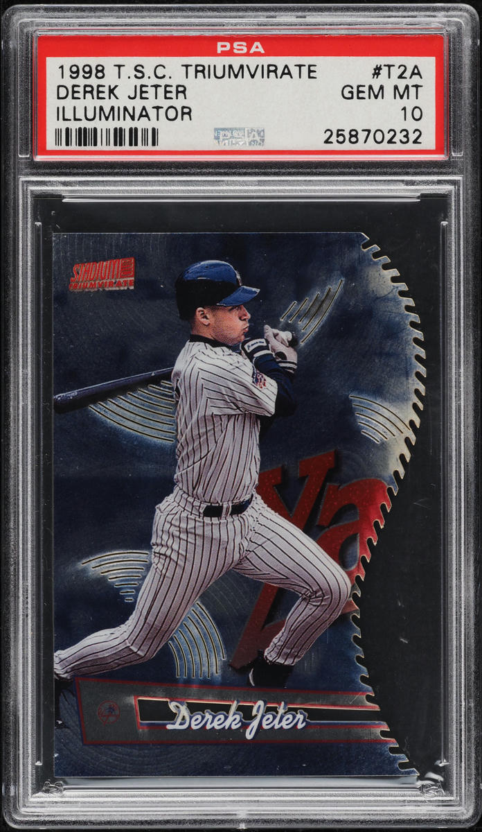 1998 Stadium Club Triumvirate Illuminator Derek Jeter #T2A PSA 10 GEM MINT - Photo 1