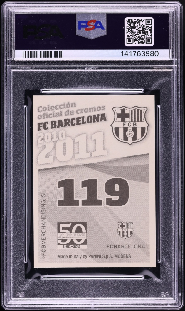 2010 Panini FC Barcelona Lionel Messi #119 PSA 9 MINT