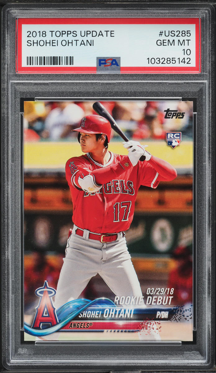 2018 Topps Update Shohei Ohtani ROOKIE #US285 PSA 10 GEM