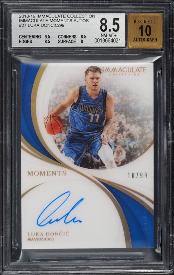 その他 Luka Doncic Auto RC Immaculate Moments 2018 Immaculate Collection Moments Luka Doncic ROOKIE AUTO /99 #IM