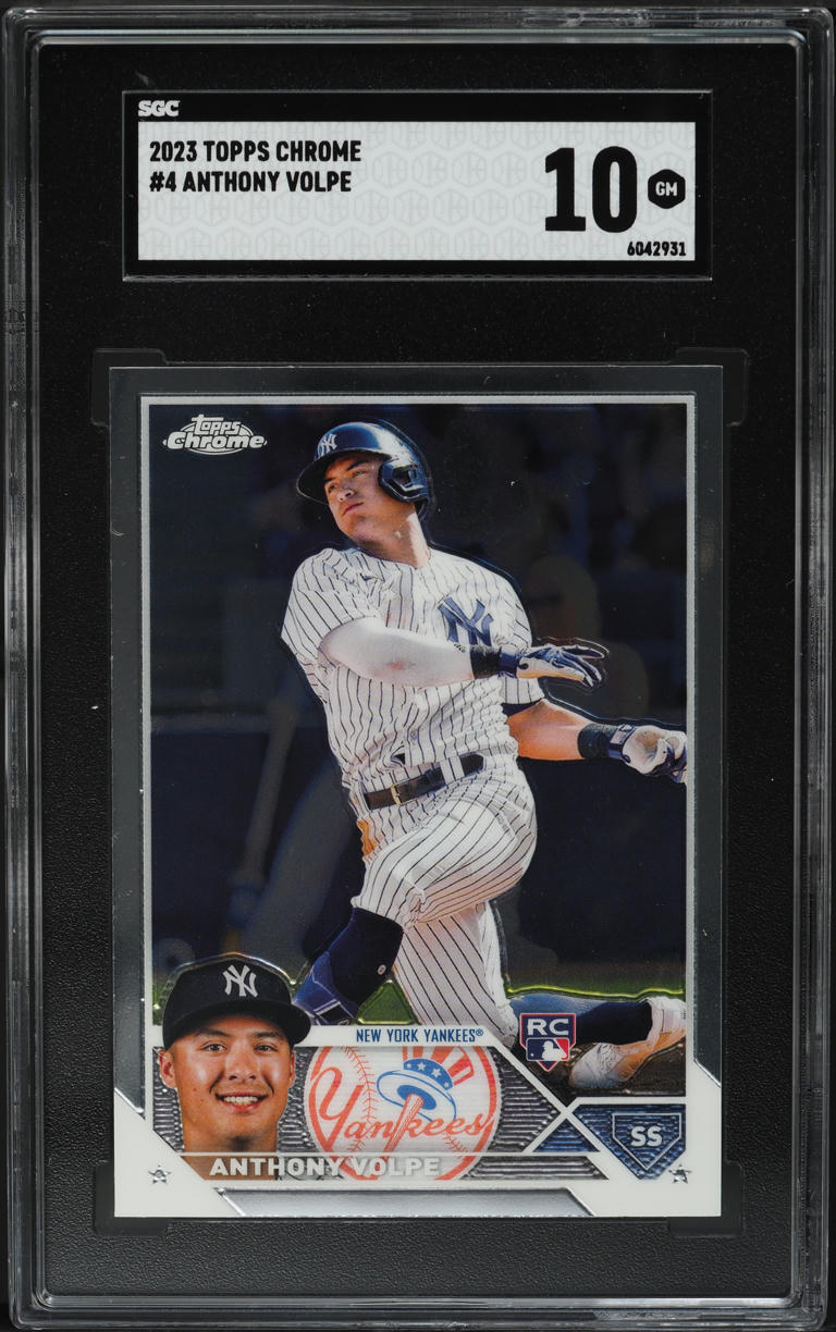 2023 Topps Chrome Anthony Volpe ROOKIE #4 SGC 10 GEM MINT